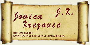 Jovica Krezović vizit kartica